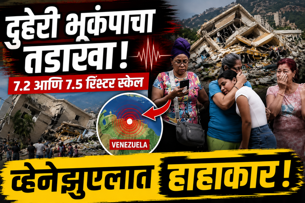 Venezuela Earthquake 2026 damaged buildings after twin earthquakes | World Marathi News