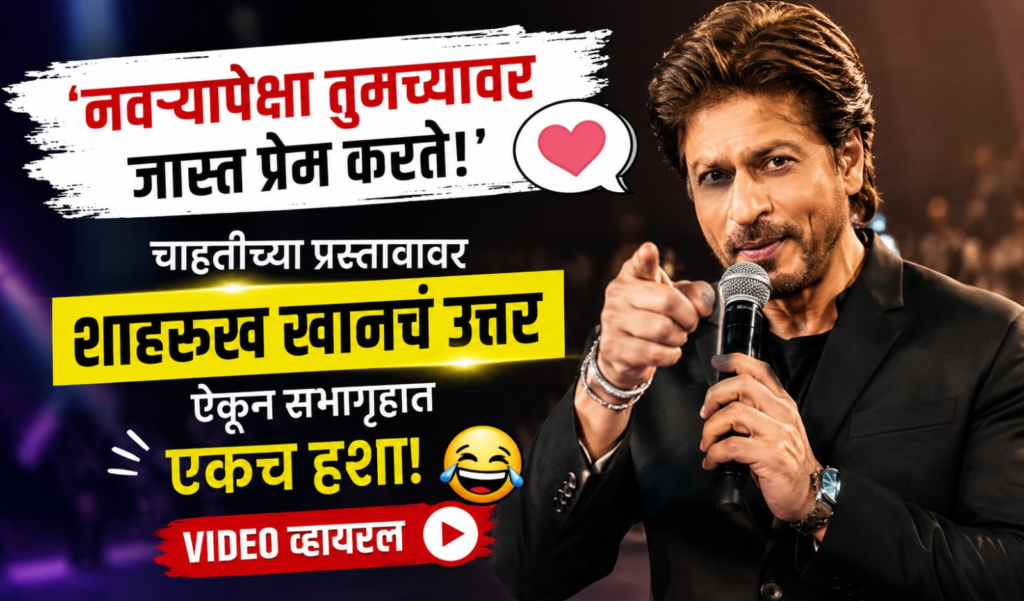 महिला चाहतीच्या प्रेमाच्या प्रस्तावावर शाहरुख खानने दिलेलं हजरजबाबी उत्तर; व्हिडिओ सोशल मीडियावर