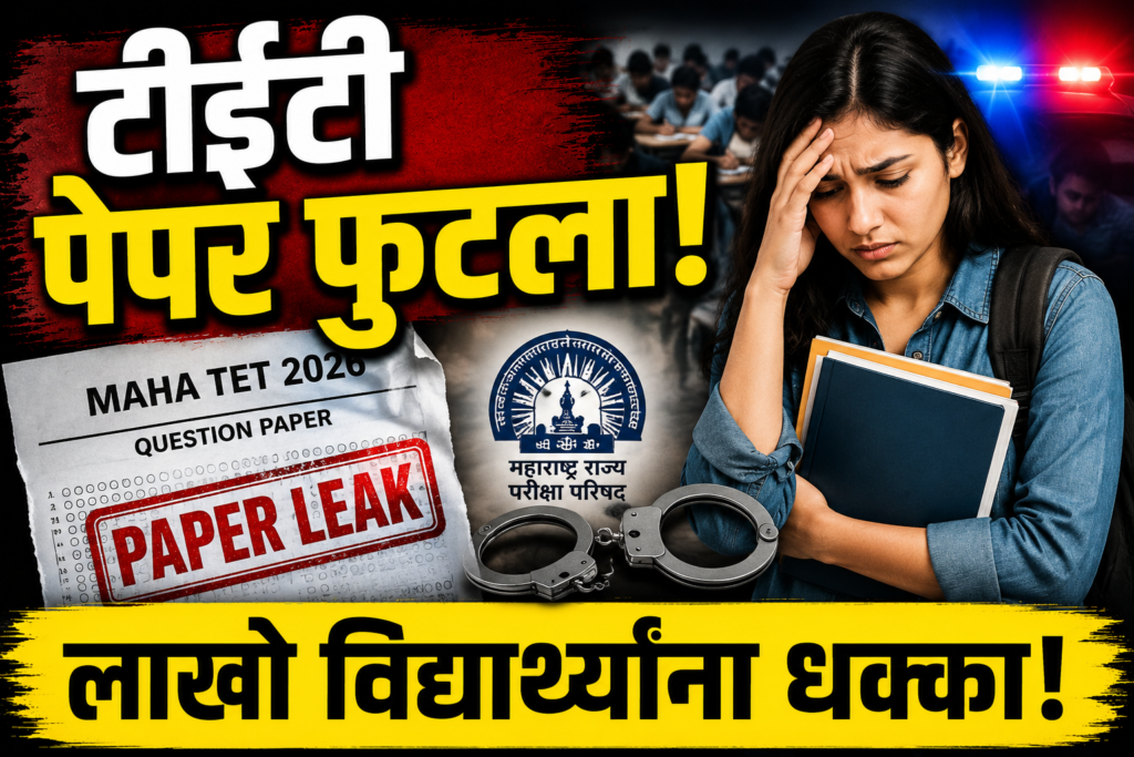 MAHA TET Paper Leak 2026 | Maharashtra TET Exam Postponed News