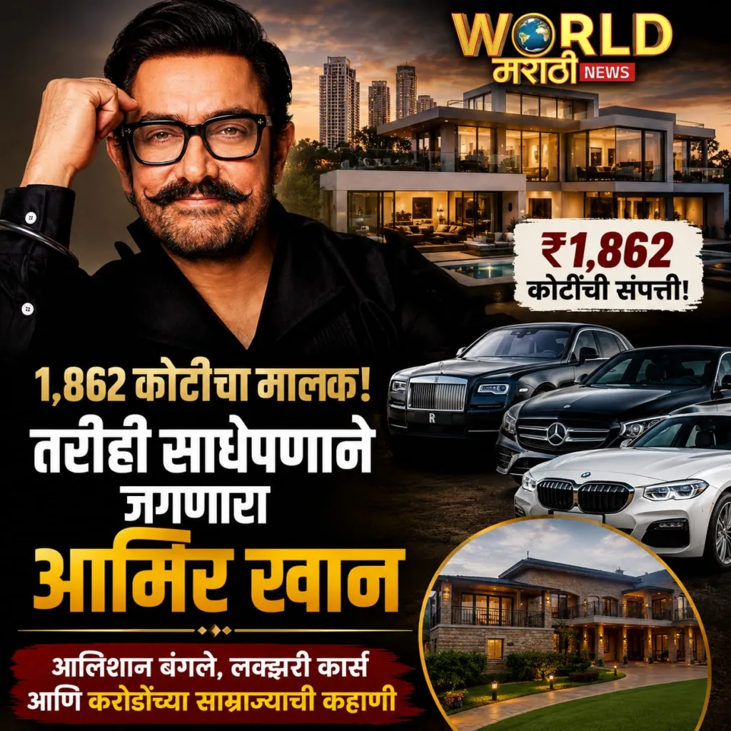 Aamir Khan Net Worth 1862 Crore Marathi | आमिर खानची संपत्ती, बंगले आणि लक्झरी कार्स