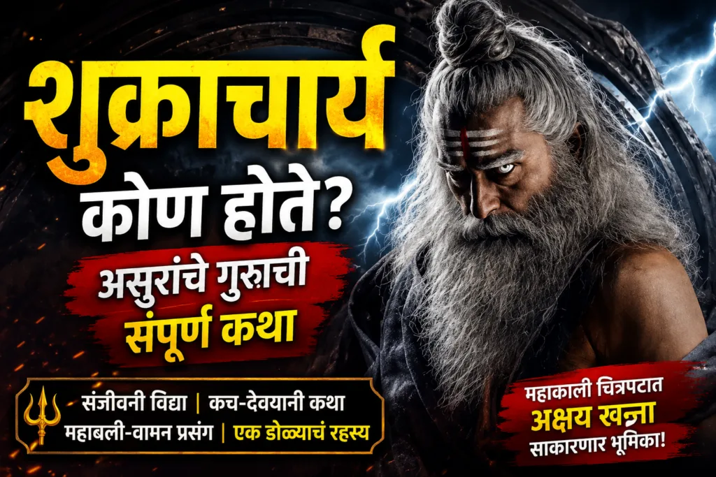 शुक्राचार्य चरित्र आणि महाकाली चित्रपटातील अक्षय खन्नांचा शुक्राचार्य लूक